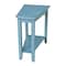 International Concepts Keystone Accent Table, Ocean Blue, Antique Rubbed OT32-45 - alternate 2